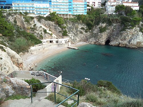 Bellevue beach, Dubrovnik