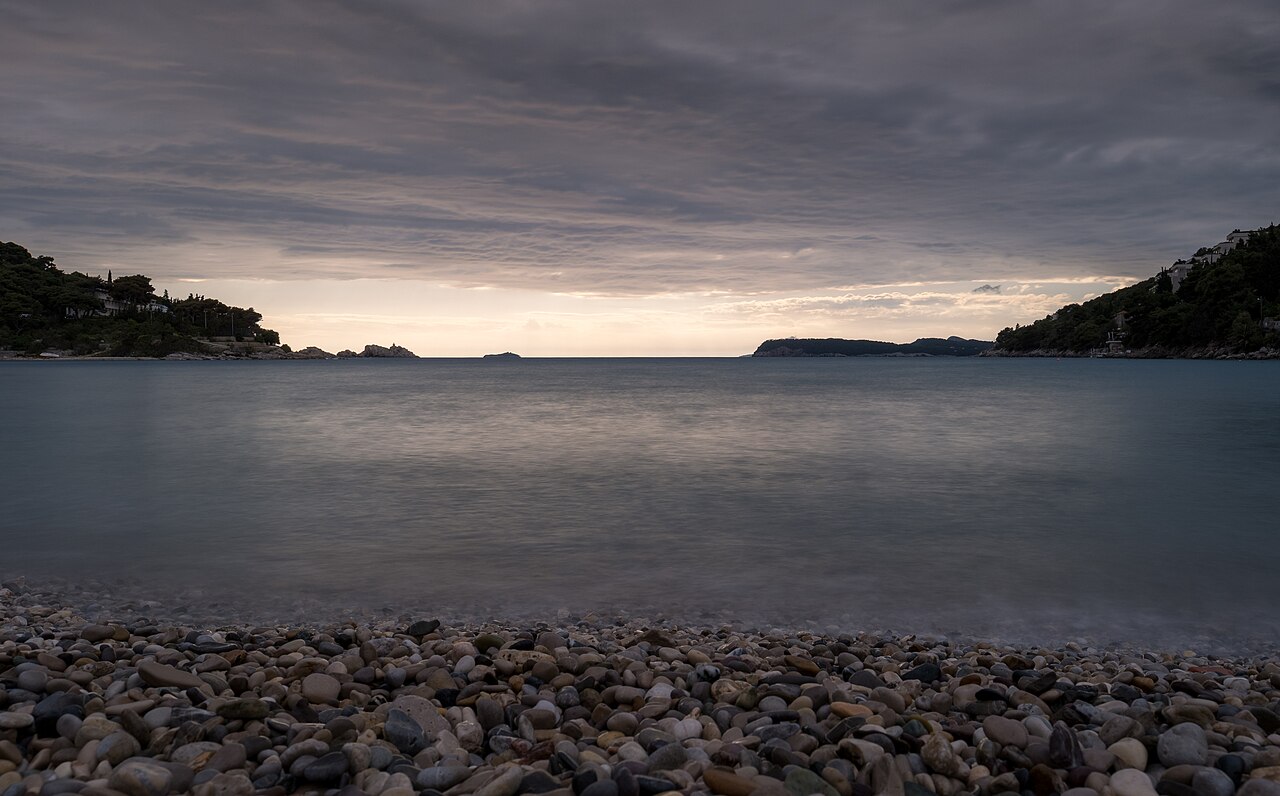 Lapad beach (Sunset Beach), Dubrovnik